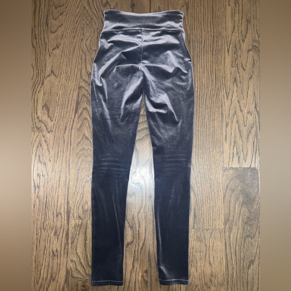 Spanx‎ Velvet Leggings Lapis Night Gray High Waisted Shaping Leggings Small S/P - Picture 4 of 4